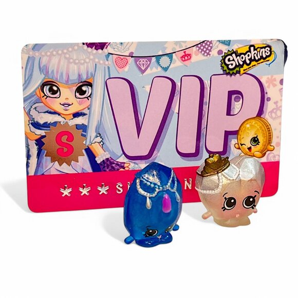 Shopkins Shoppies Gemma Stone Doll Figure Purse 4 Exclusives VIP Card Purple - Picture 4 of 6